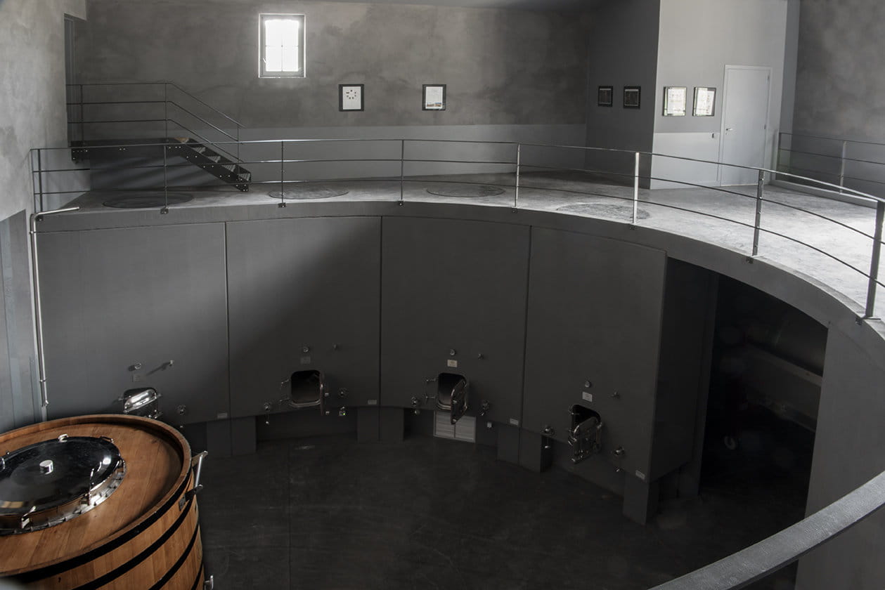 The Domaine de Fontenille wine cellar